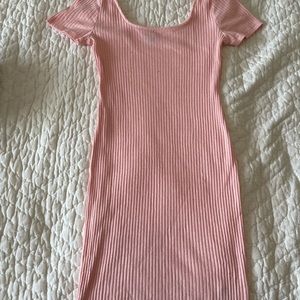 T shirt dress. Ribbed material.